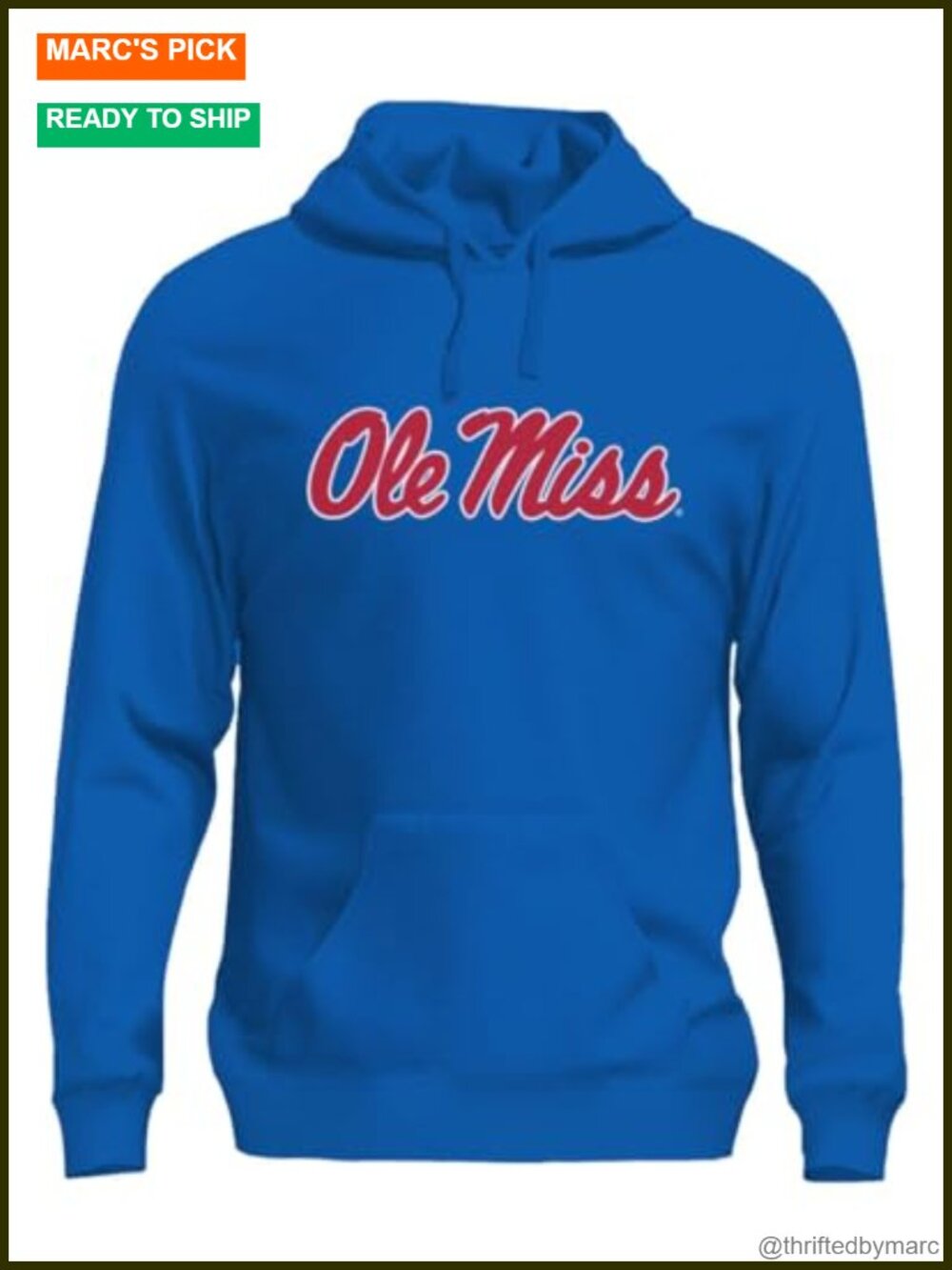 NCAA Ole Miss Rebels Unisex Hooded Sweatshirt Officially Licensed Game Day Fan